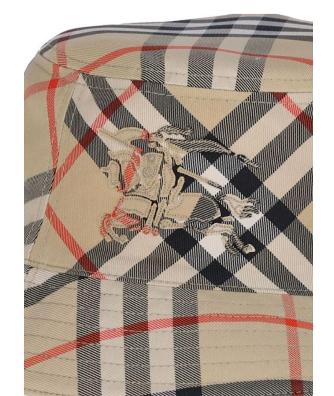 BURBERRY Бежевая синтетическая панама, фото 3