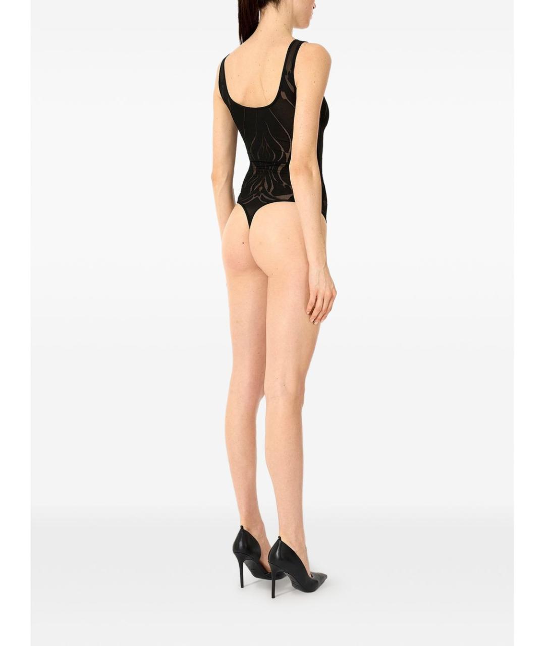 WOLFORD Черное полиамидовое боди, фото 4