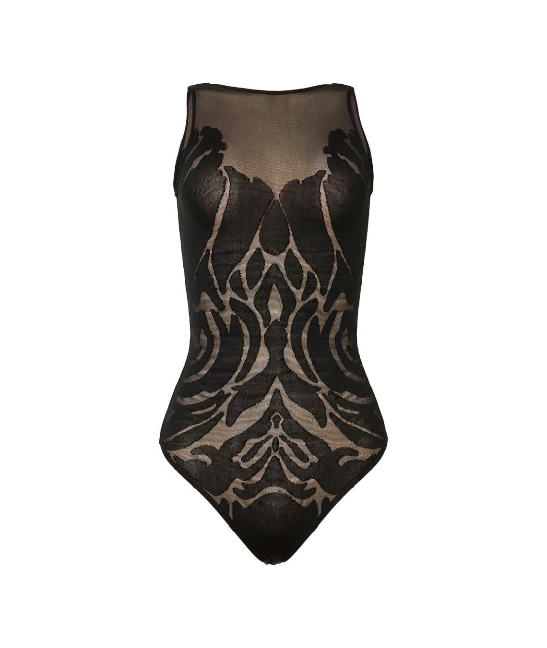 WOLFORD Черное полиамидовое боди, фото 1