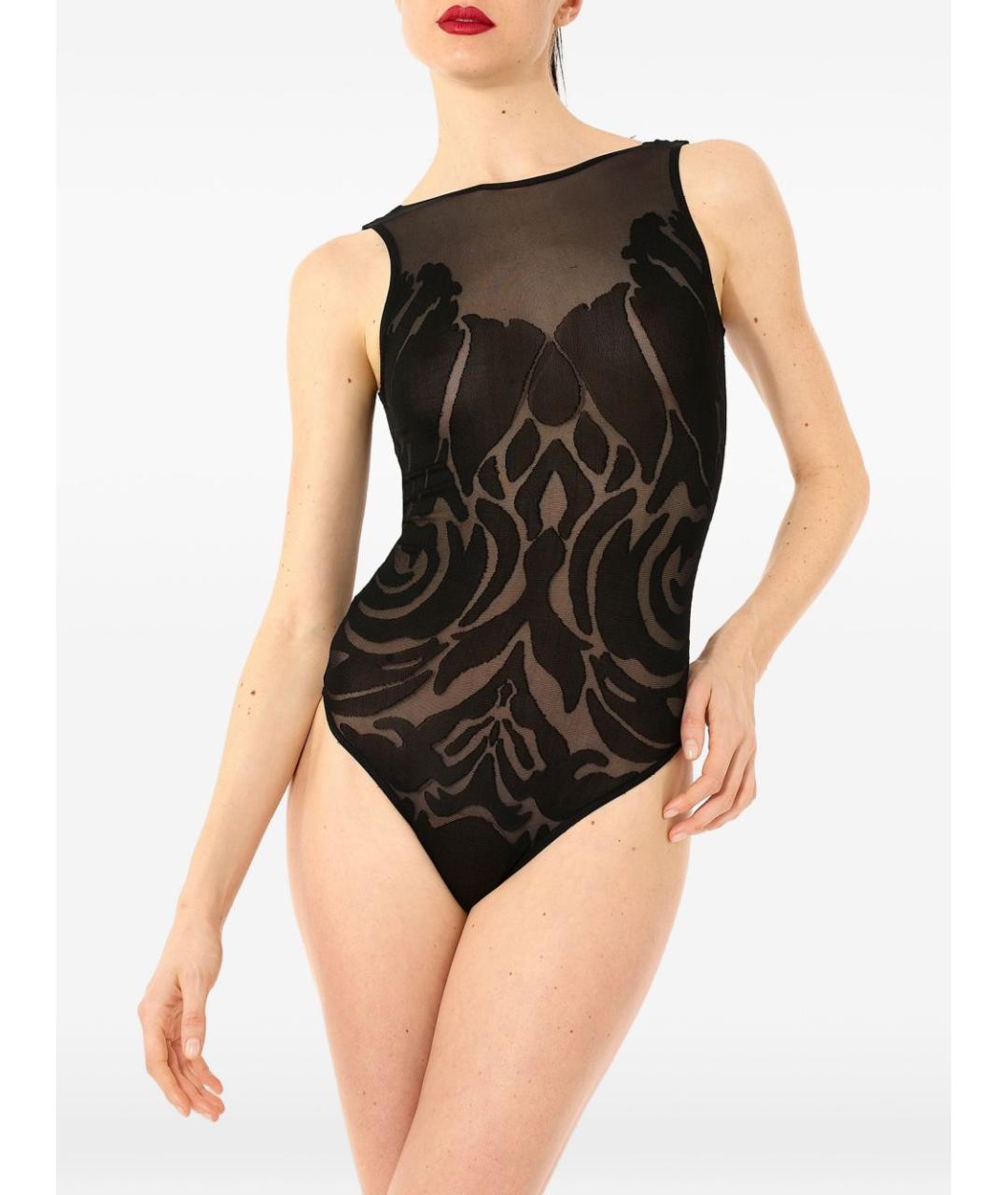 WOLFORD Черное полиамидовое боди, фото 2