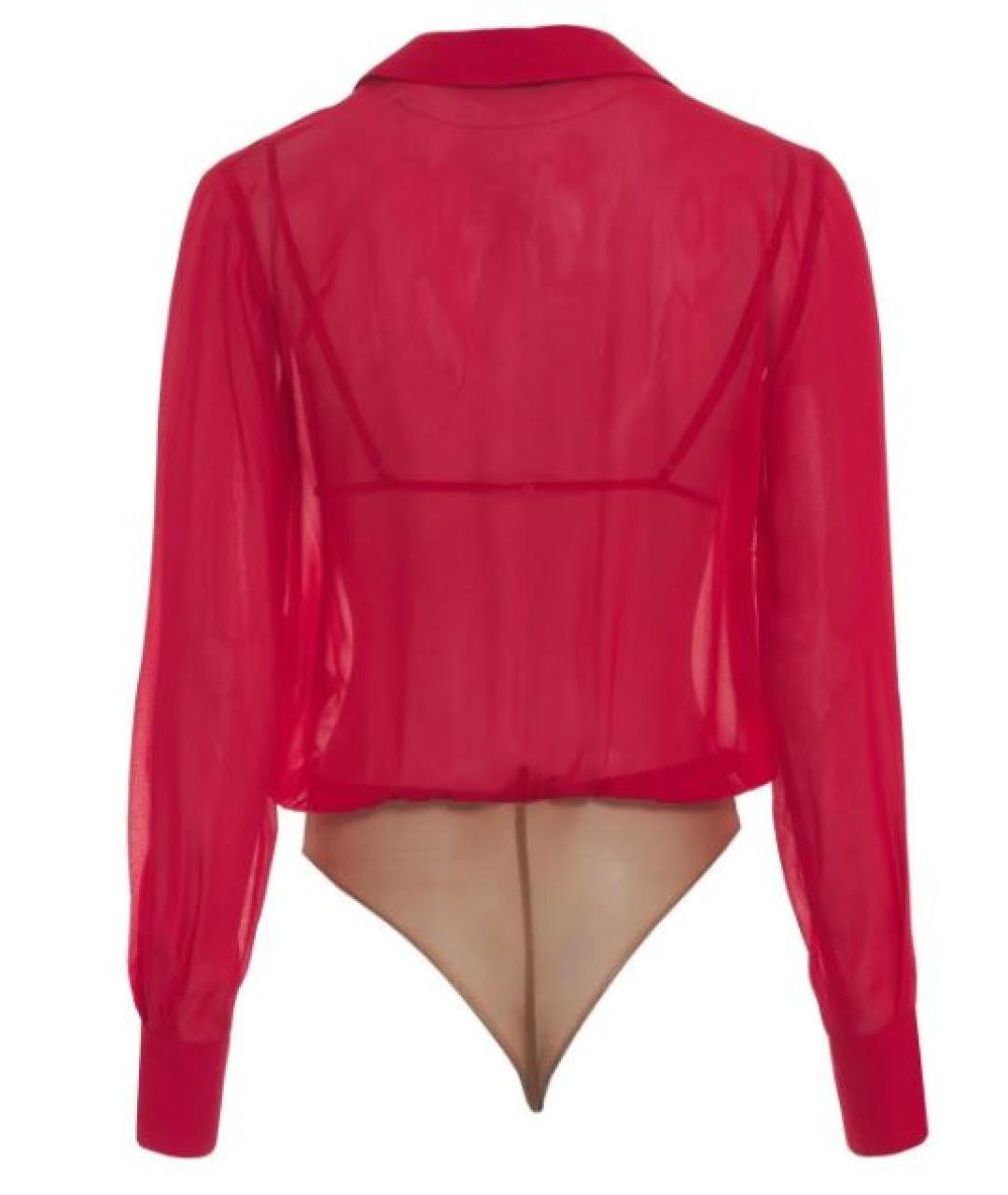 ELISABETTA FRANCHI Красное вискозное боди, фото 2