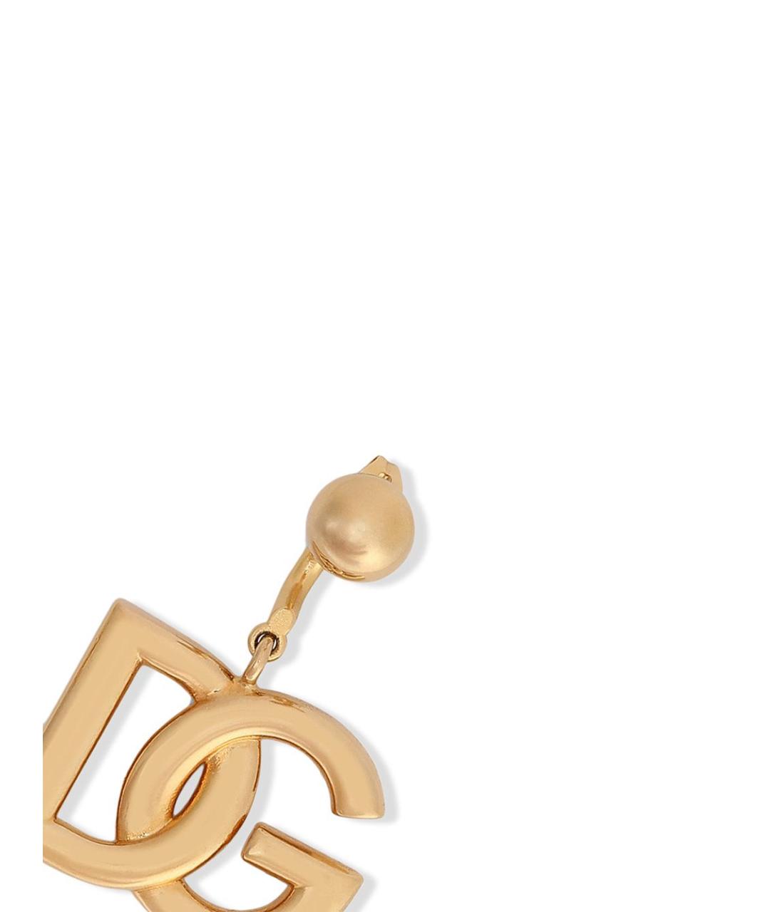 DOLCE&GABBANA Золотые латунные серьги, фото 3