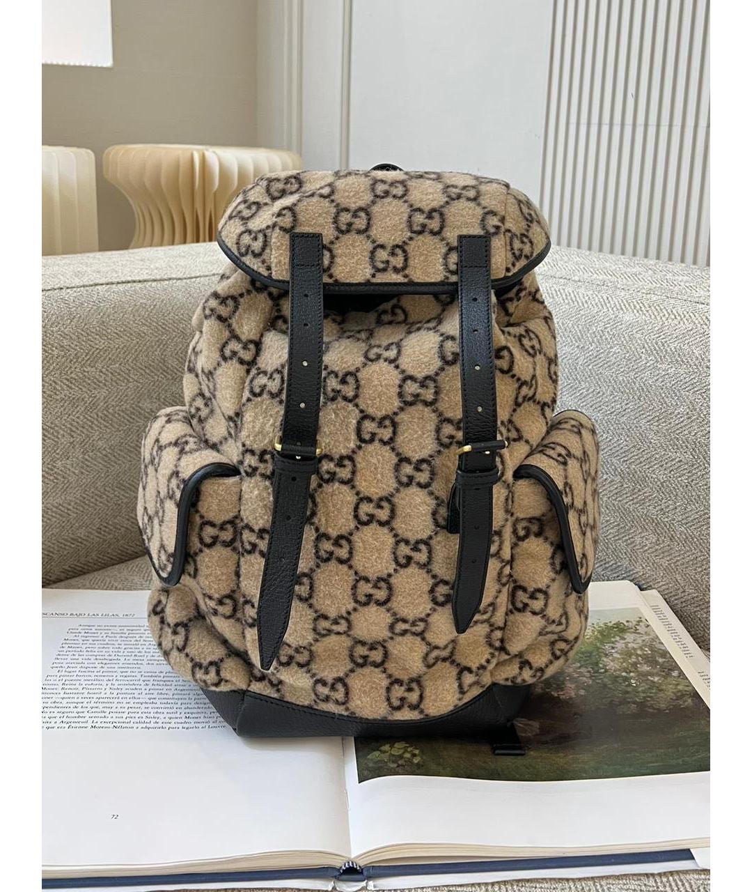GUCCI Бежевый рюкзак, фото 9