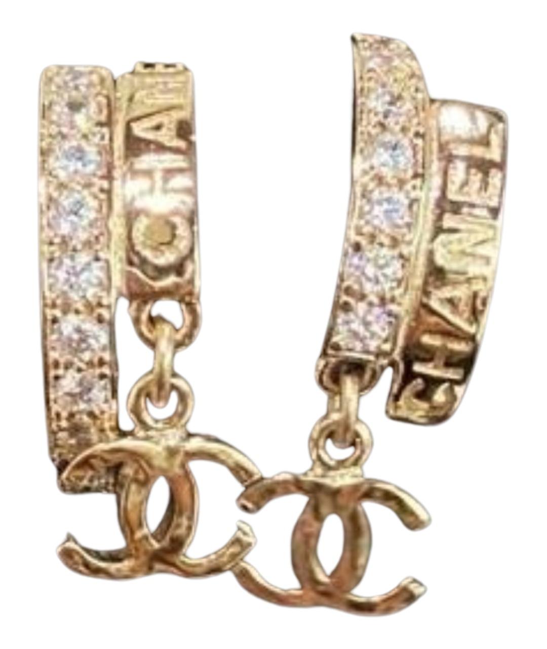 CHANEL Золотые серьги, фото 1