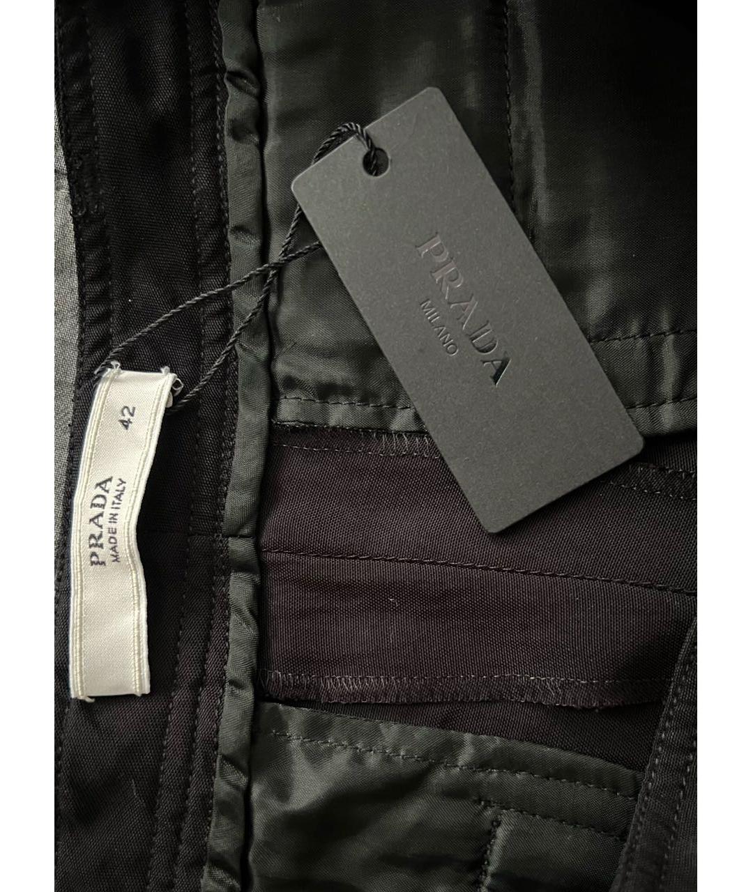 PRADA Черные ацетатные шорты, фото 3