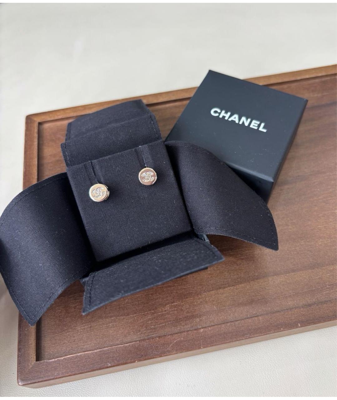 CHANEL Золотые серьги, фото 2