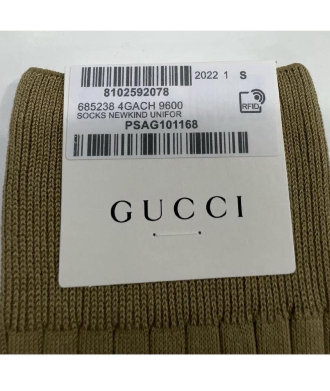GUCCI Коричневые носки, чулки и колготы, фото 2