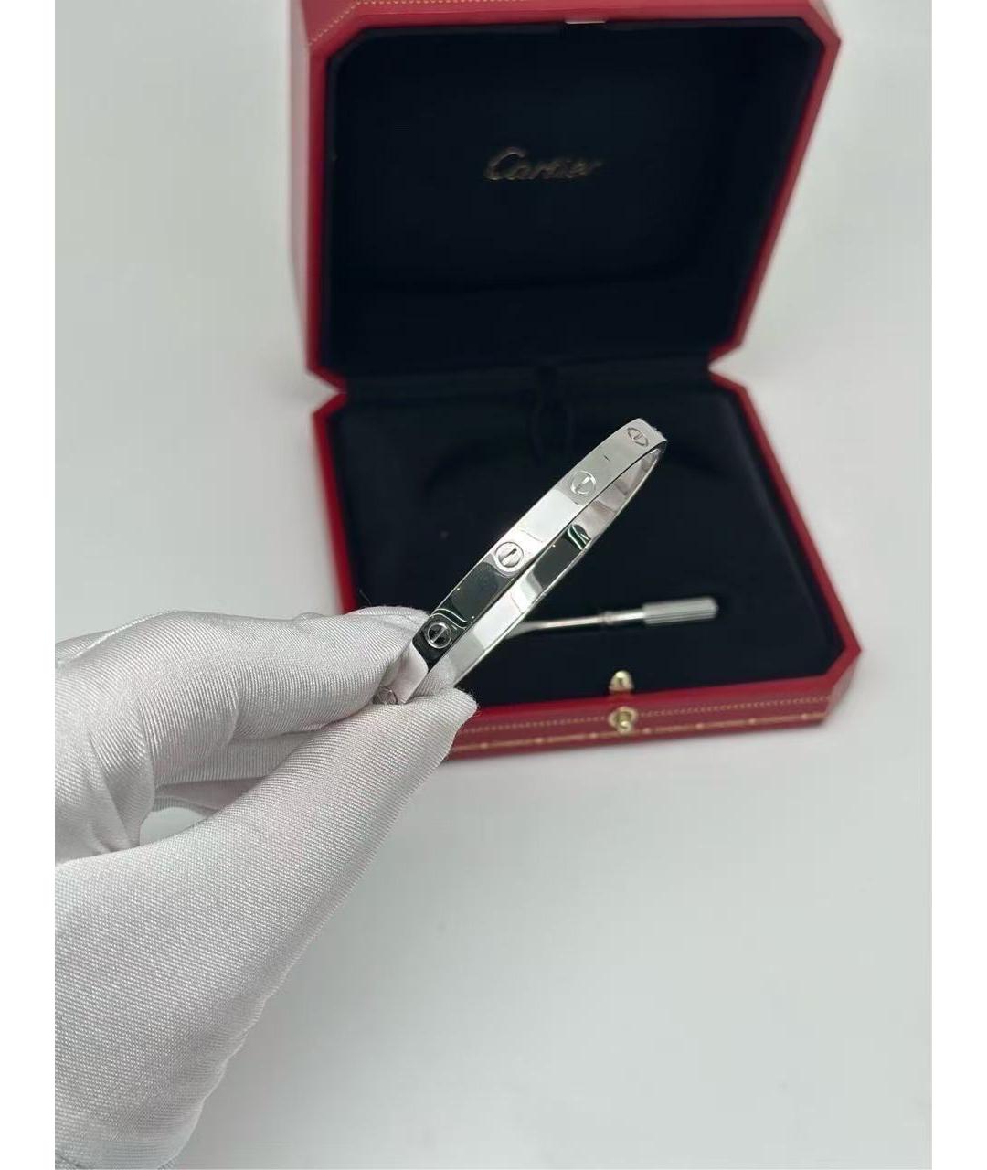 CARTIER Серебряный браслет из белого золота, фото 4