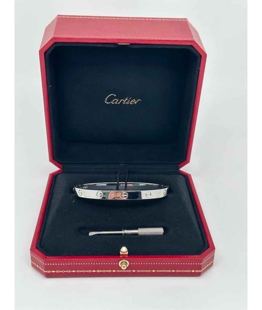 CARTIER Серебряный браслет из белого золота, фото 2