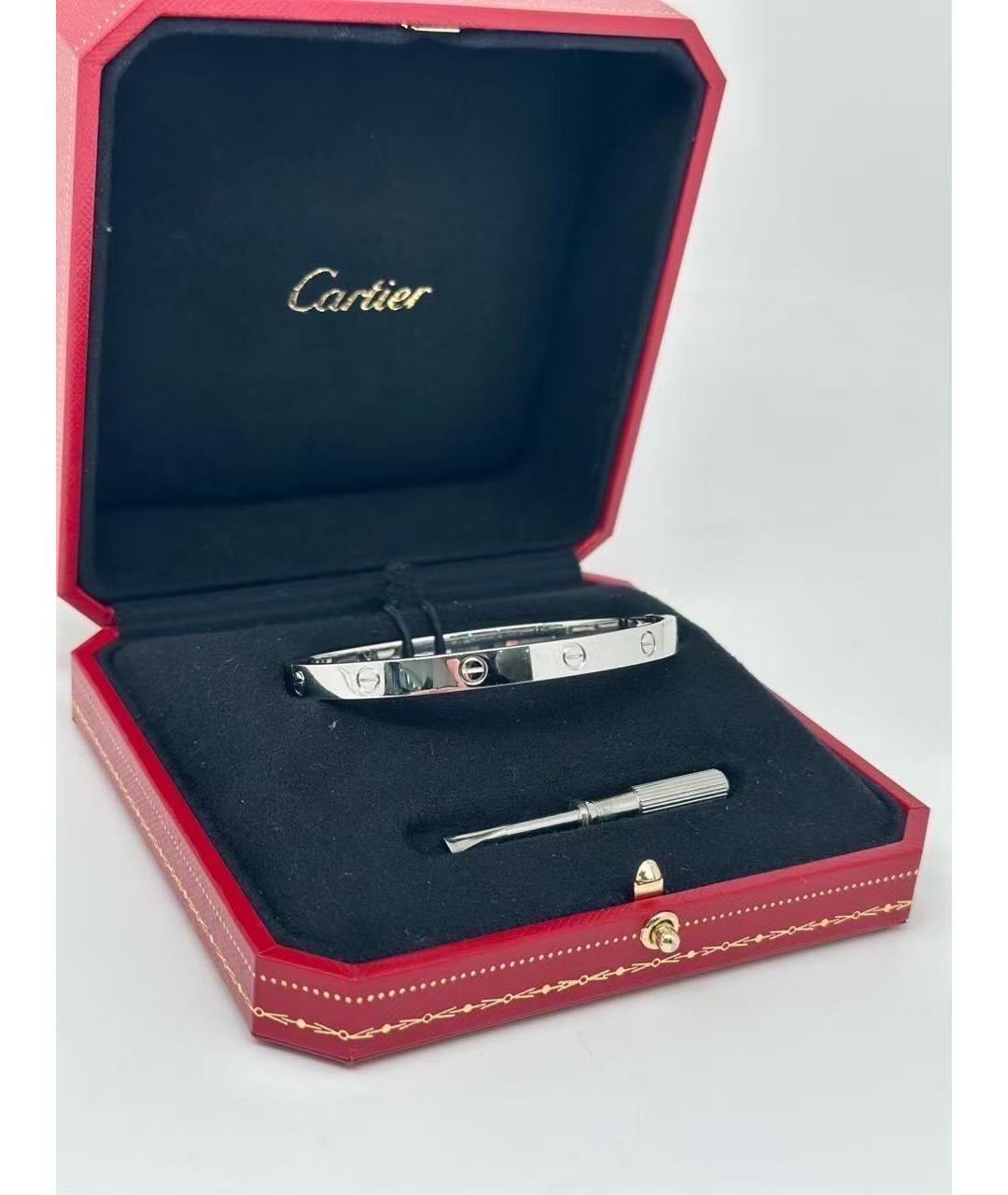 CARTIER Серебряный браслет из белого золота, фото 3
