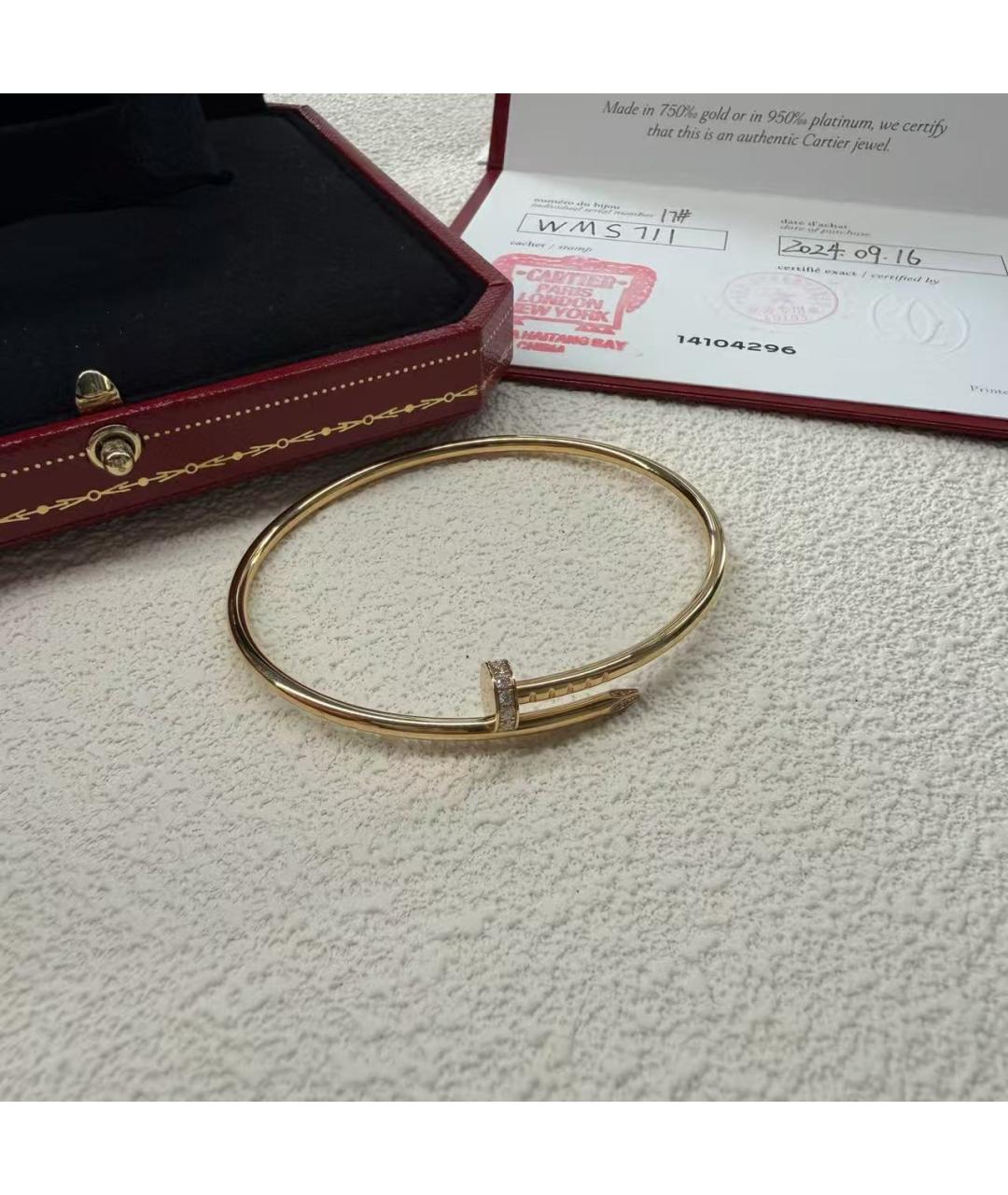 CARTIER Золотой браслет, фото 2