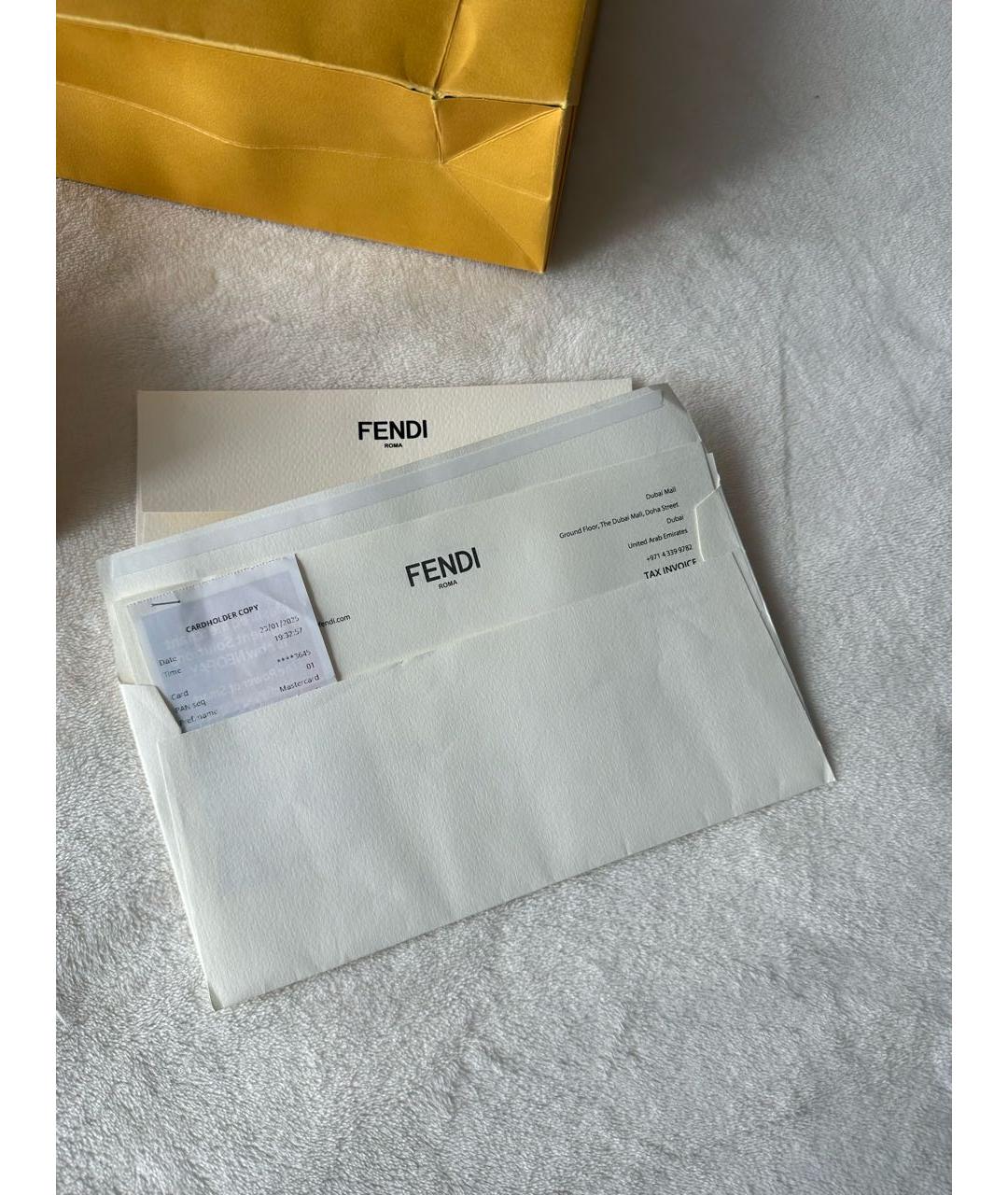 FENDI Золотые серьги, фото 7