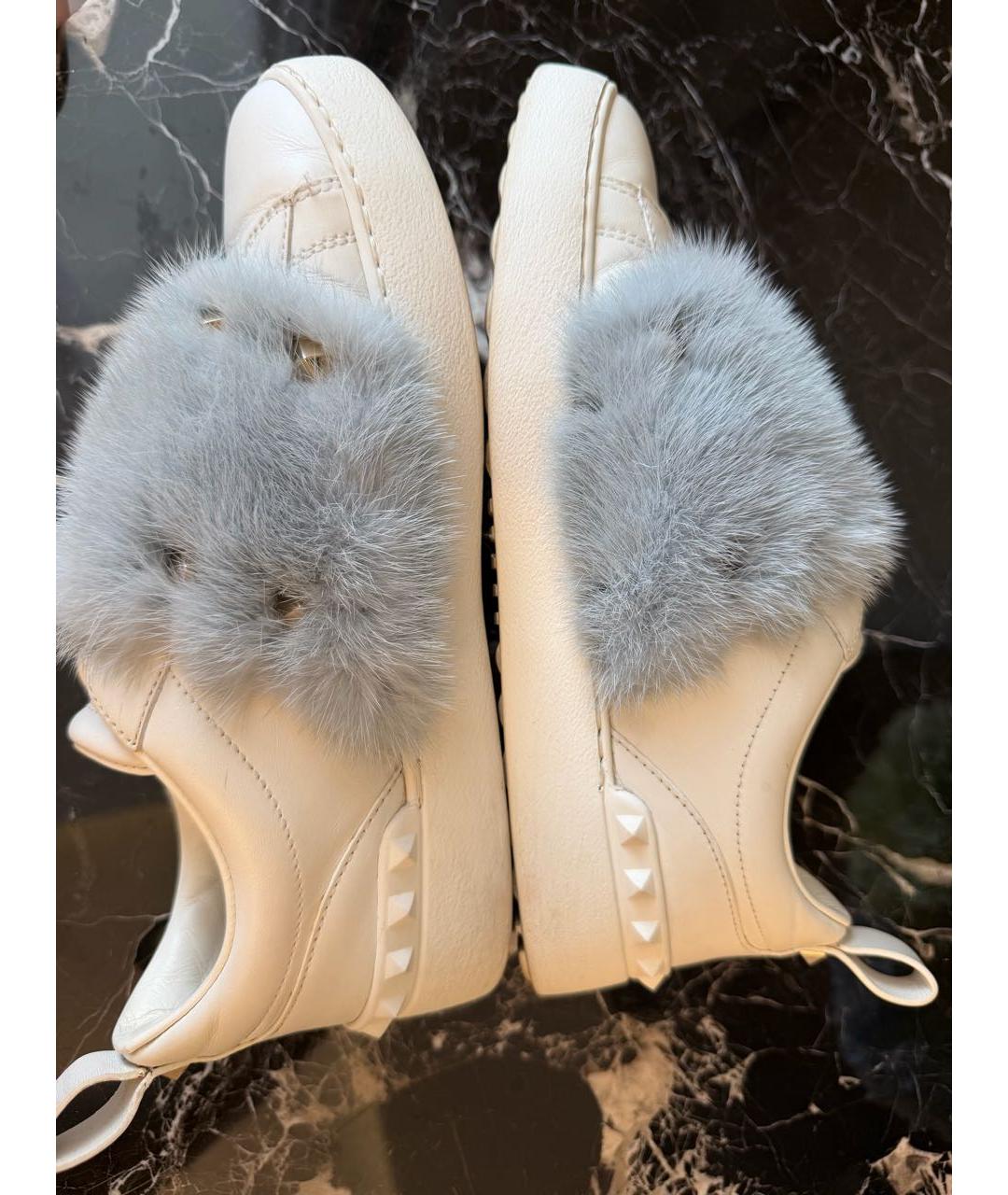 VALENTINO Белые кожаные кеды, фото 4