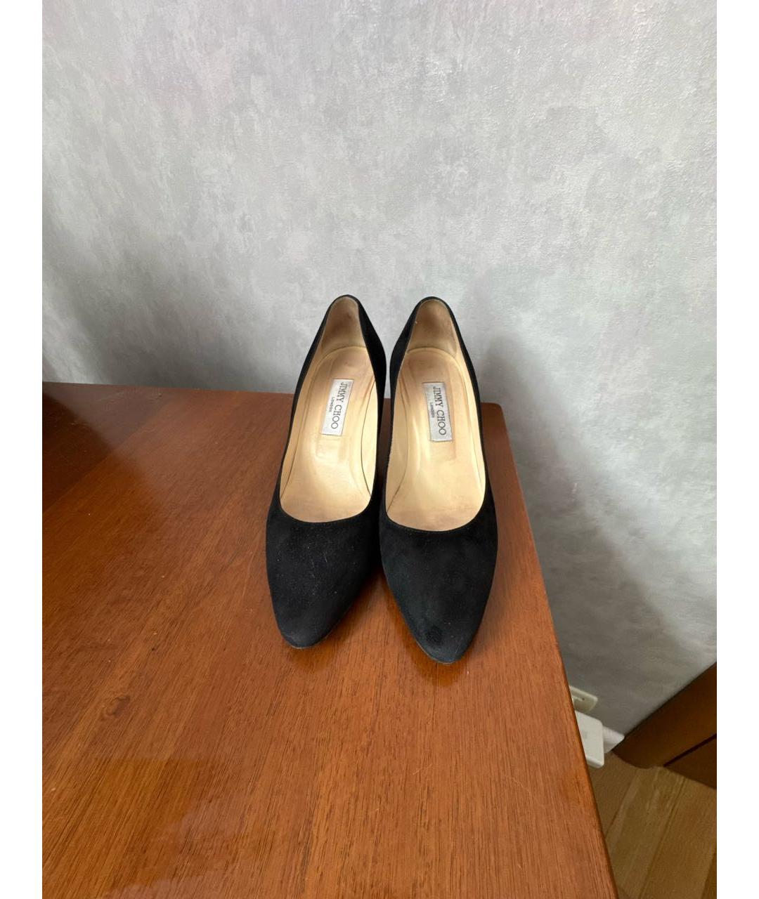 JIMMY CHOO Черные замшевые туфли, фото 2