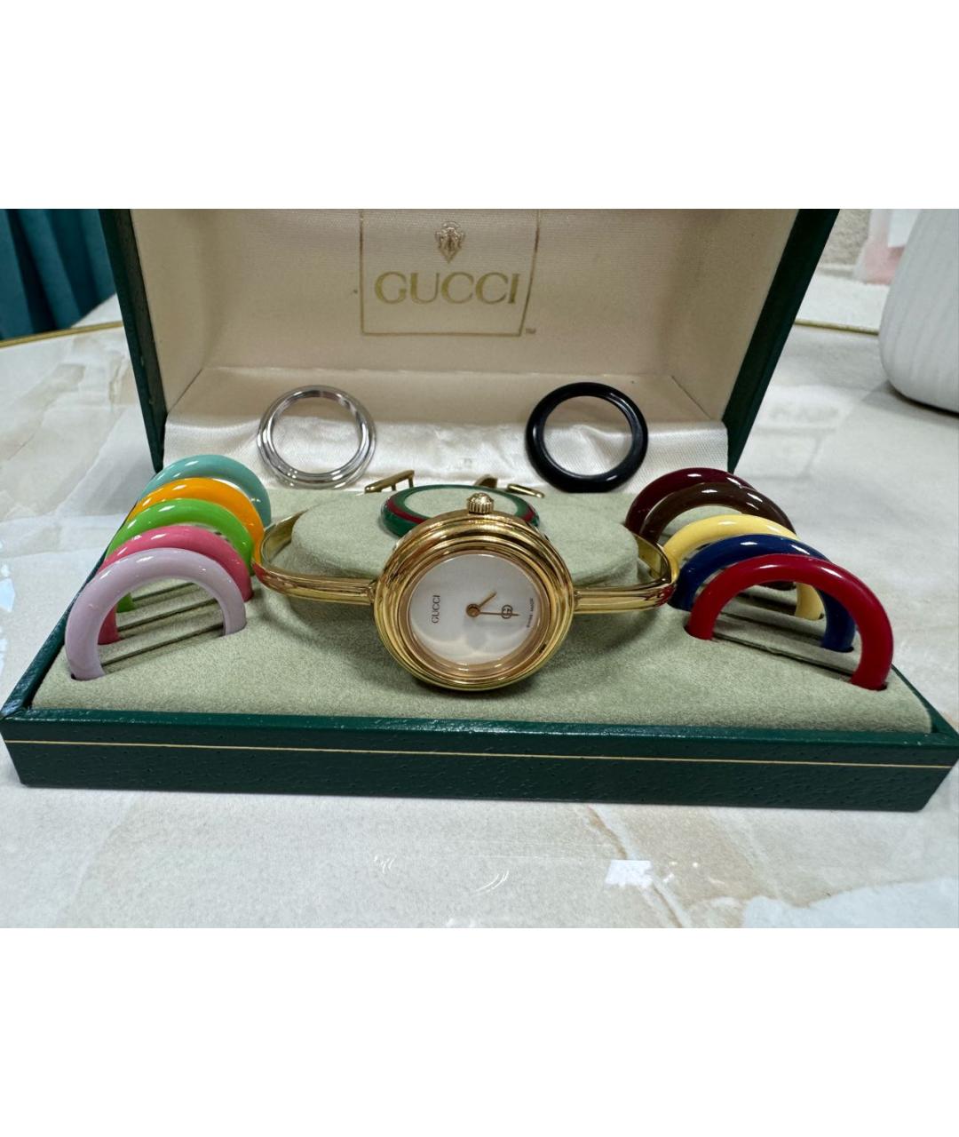 GUCCI Золотые часы из желтого золота, фото 4