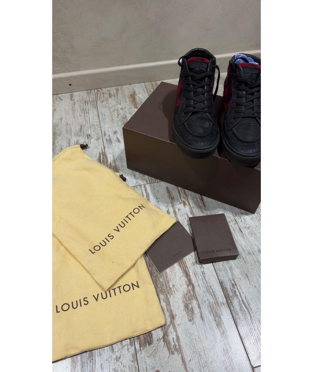 LOUIS VUITTON Черные высокие кроссовки / кеды, фото 8