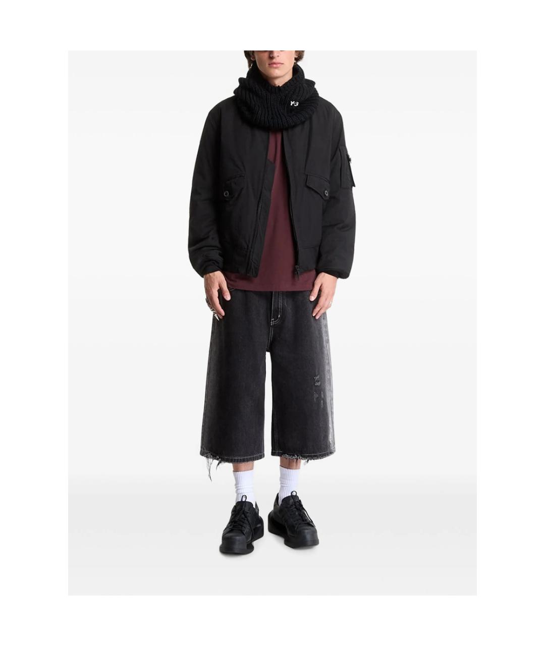 Y-3 Черная полиамидовая куртка, фото 2