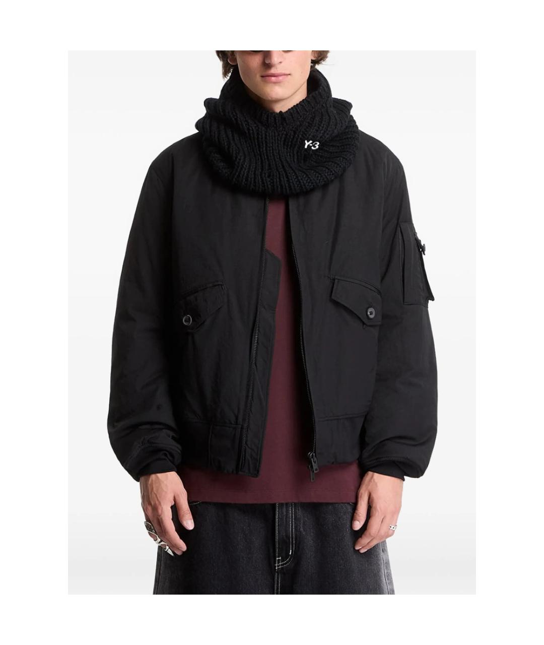 Y-3 Черная полиамидовая куртка, фото 7