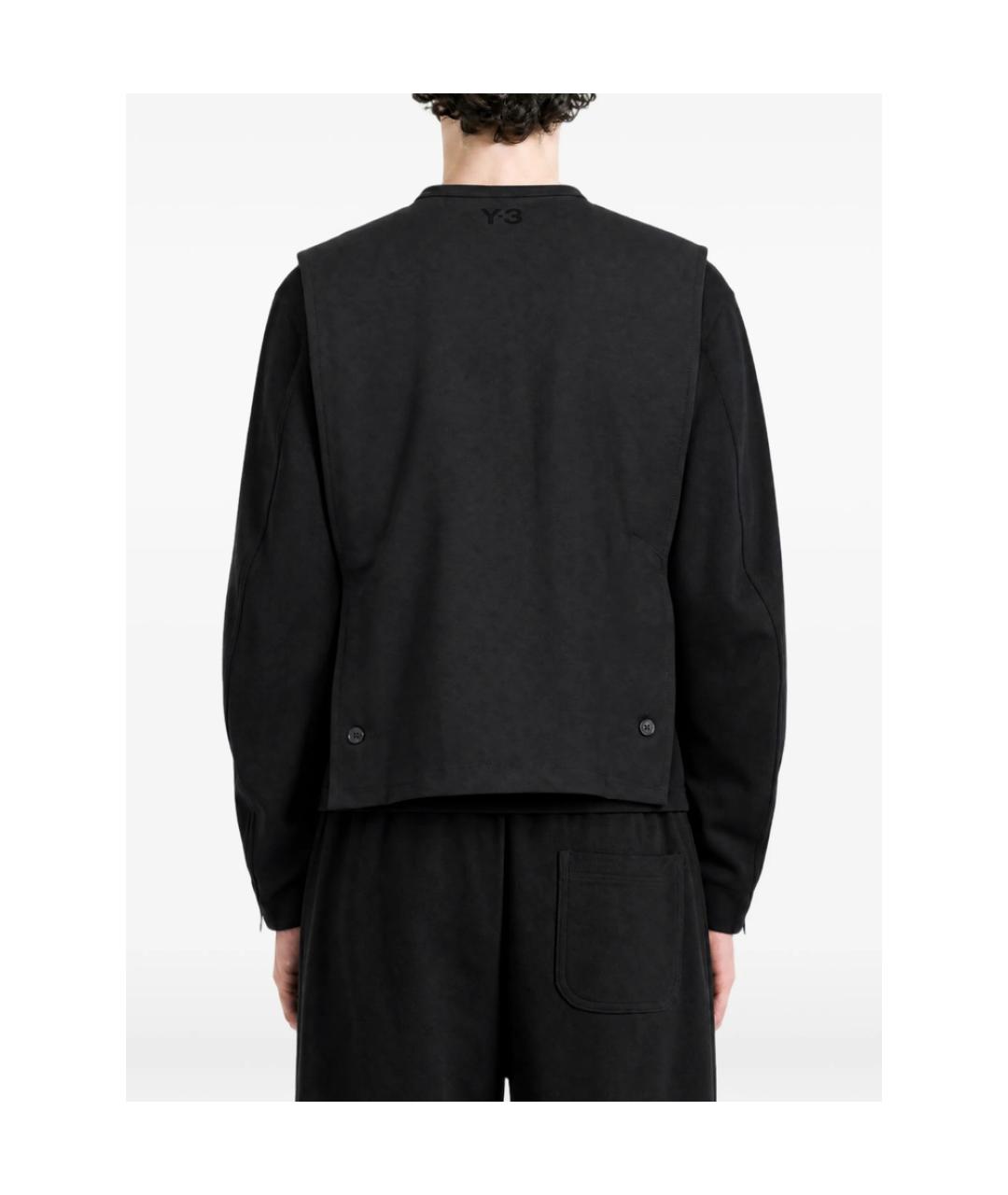 Y-3 Черная полиэстеровая куртка, фото 2