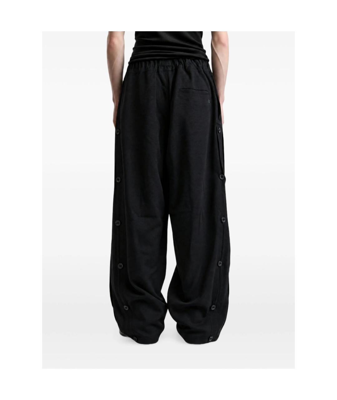 Y-3 Черные полиэстеровые повседневные брюки, фото 4