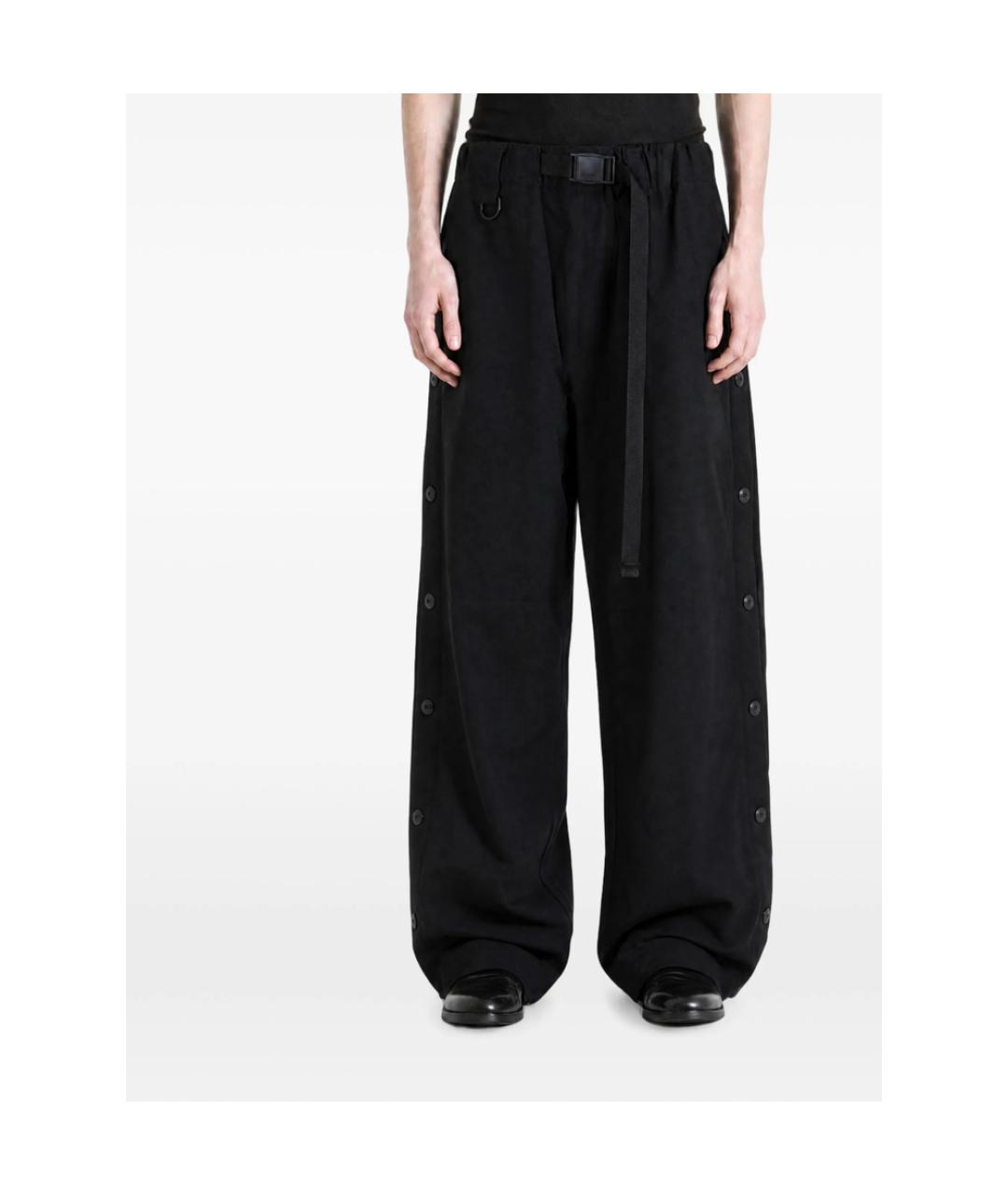 Y-3 Черные полиэстеровые повседневные брюки, фото 3