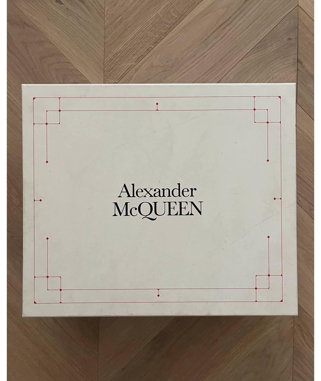 ALEXANDER MCQUEEN Бежевые кожаные ботинки, фото 6