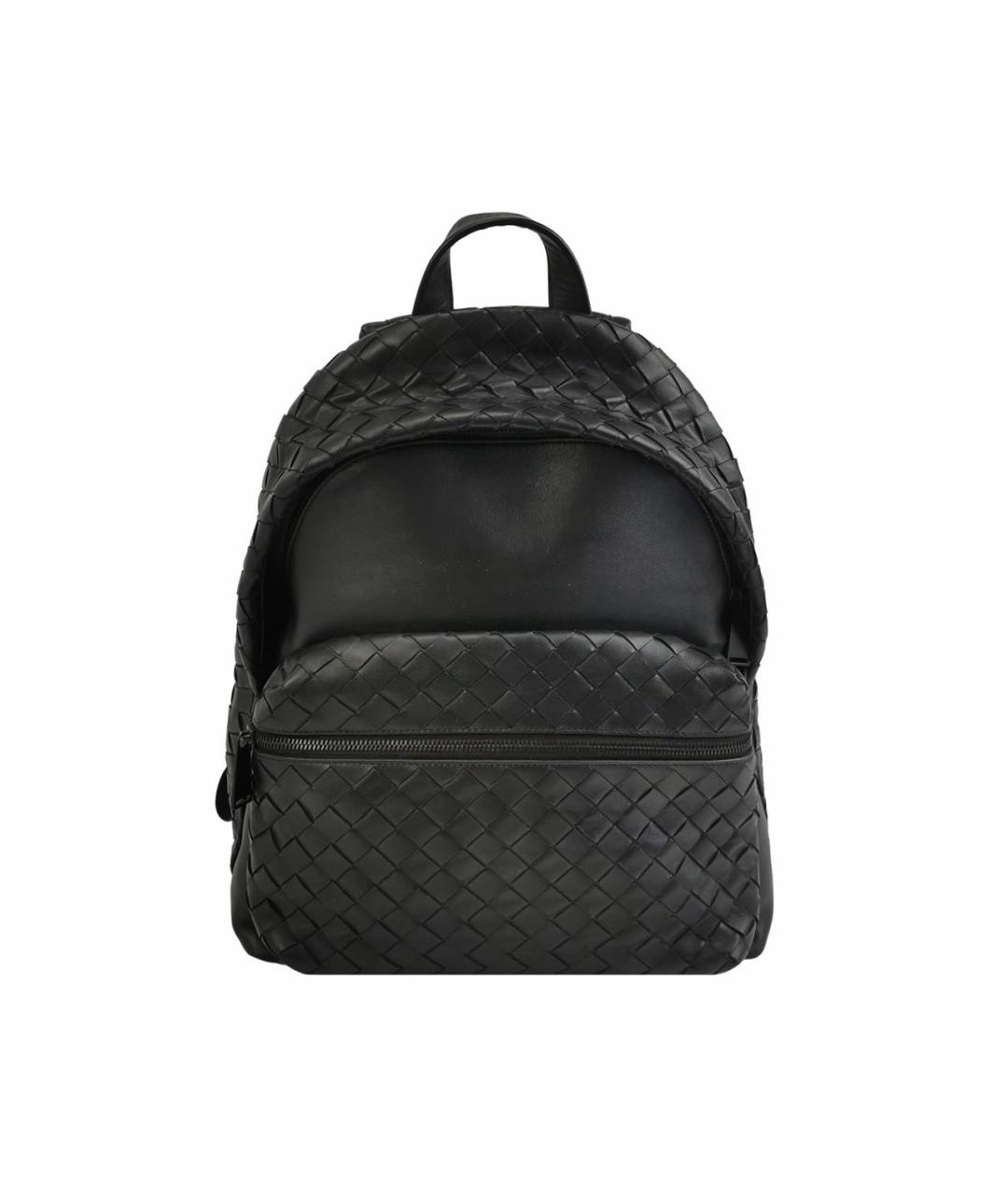 BOTTEGA VENETA Черный кожаный рюкзак, фото 9