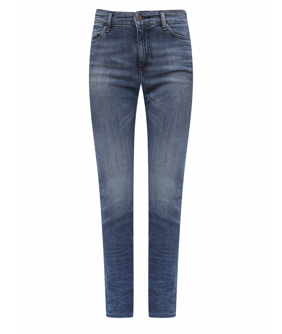 ARMANI EXCHANGE Синие хлопко-эластановые джинсы слим, фото 1