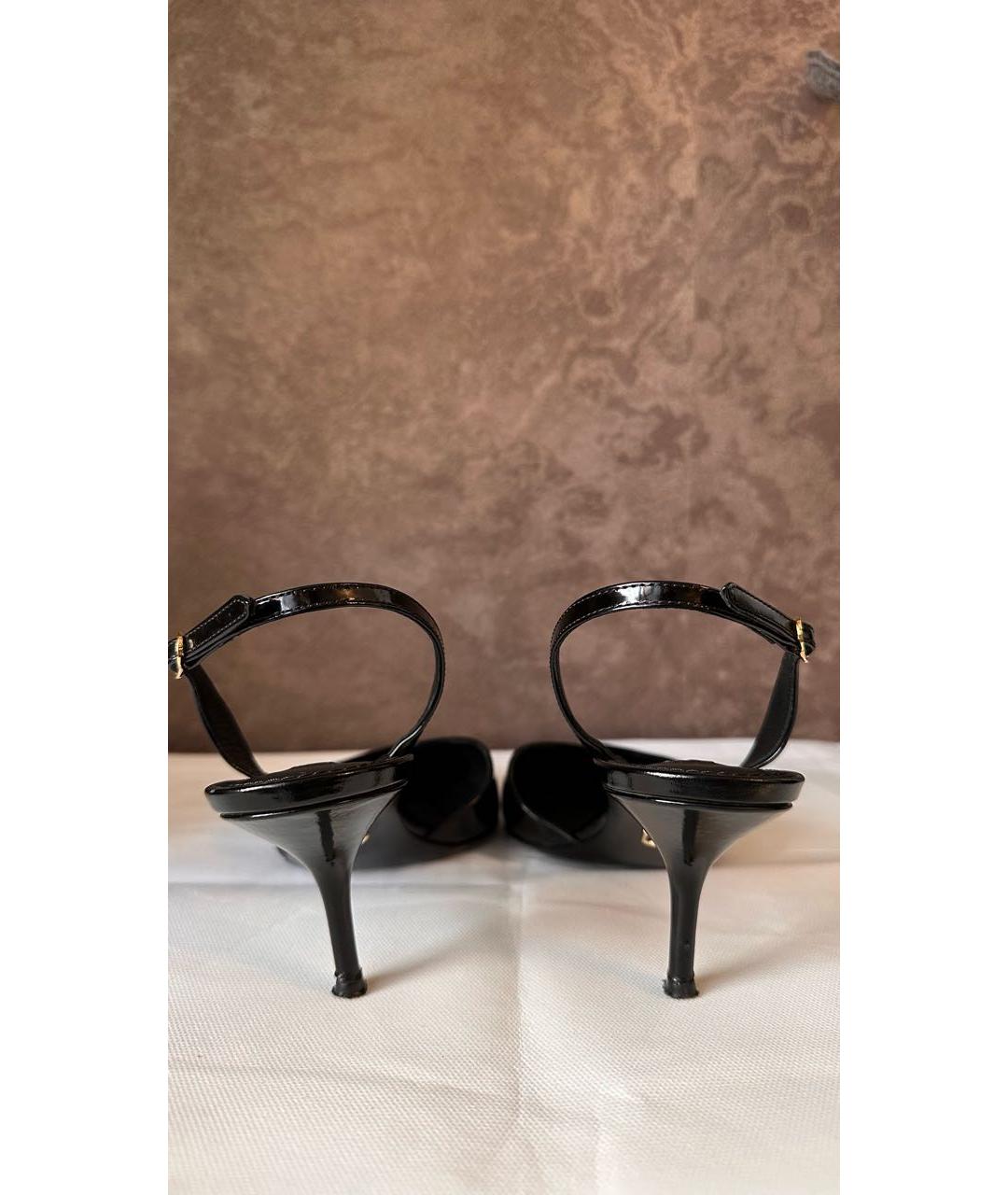 DOLCE&GABBANA Черные туфли из лакированной кожи, фото 3
