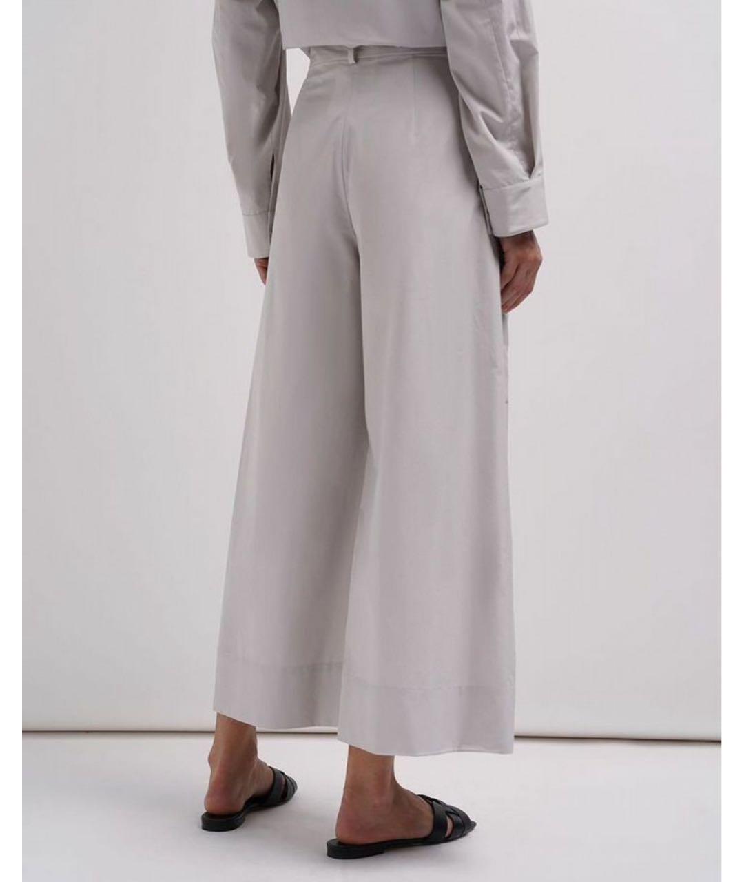'S MAX MARA Серые хлопковые кюлоты, фото 8