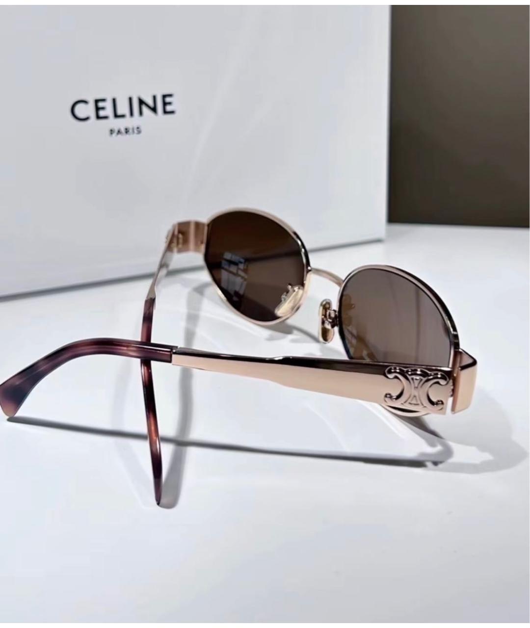 CELINE Мульти металлические солнцезащитные очки, фото 5