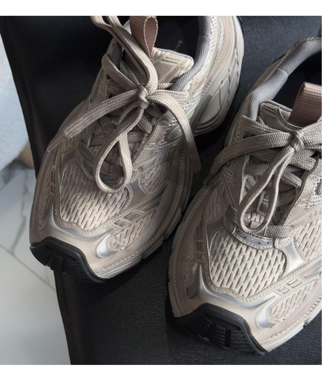 BALENCIAGA Бежевые кроссовки, фото 4