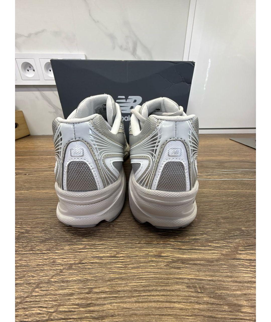 NEW BALANCE Серебряные текстильные кроссовки, фото 4