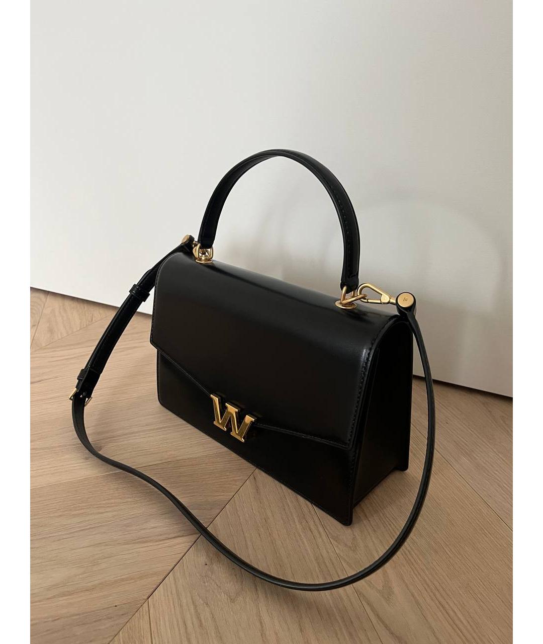 ALEXANDER WANG Черная кожаная сумка с короткими ручками, фото 2