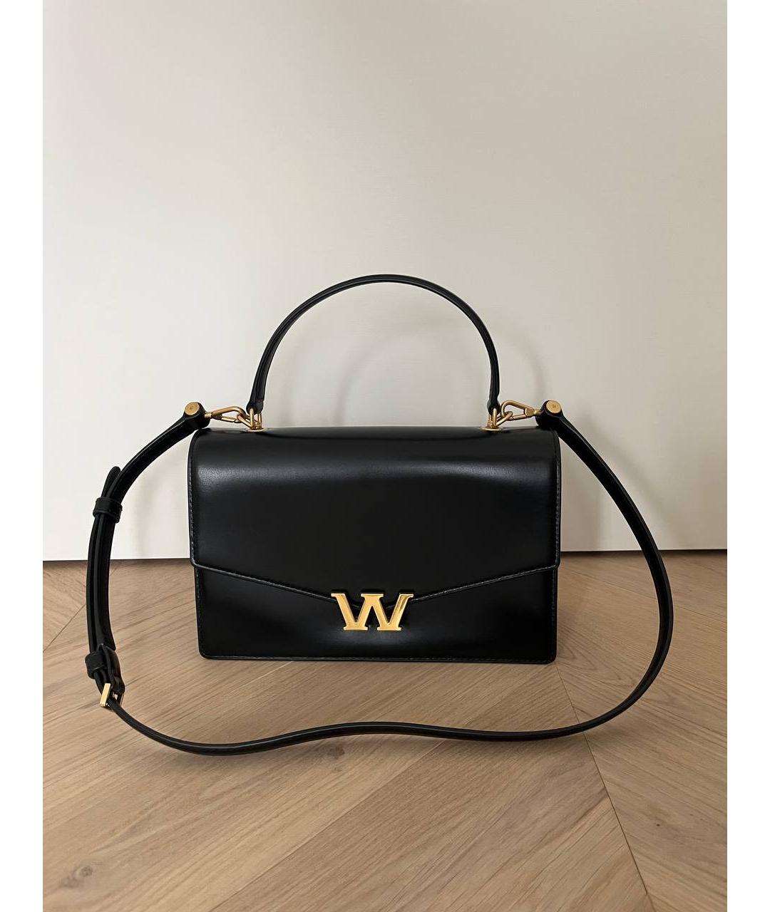 ALEXANDER WANG Черная кожаная сумка с короткими ручками, фото 3