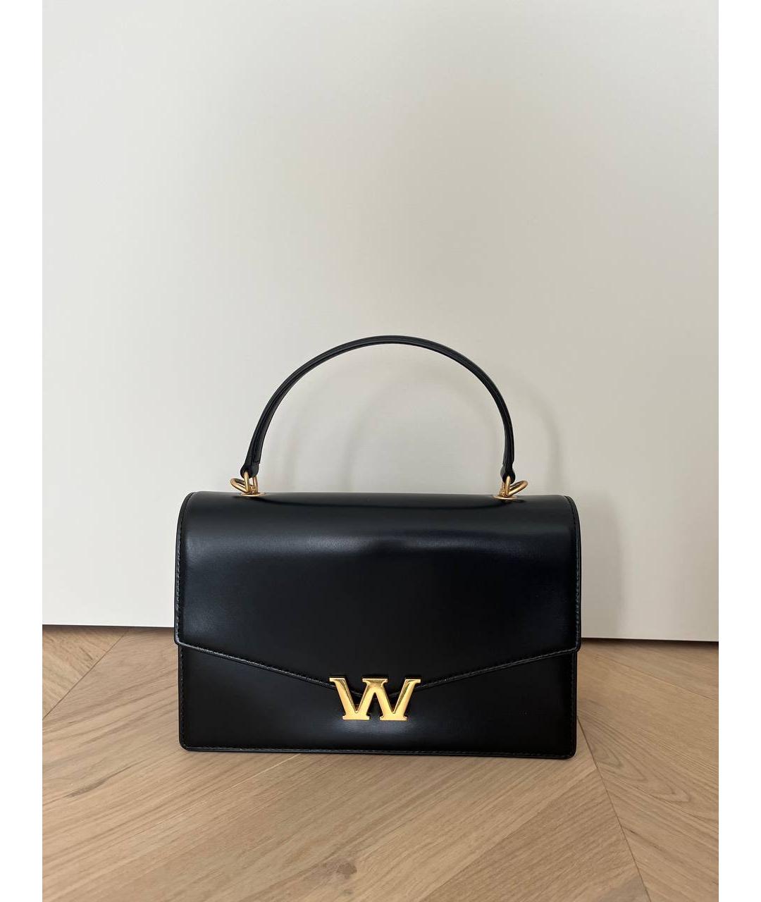 ALEXANDER WANG Черная кожаная сумка с короткими ручками, фото 8