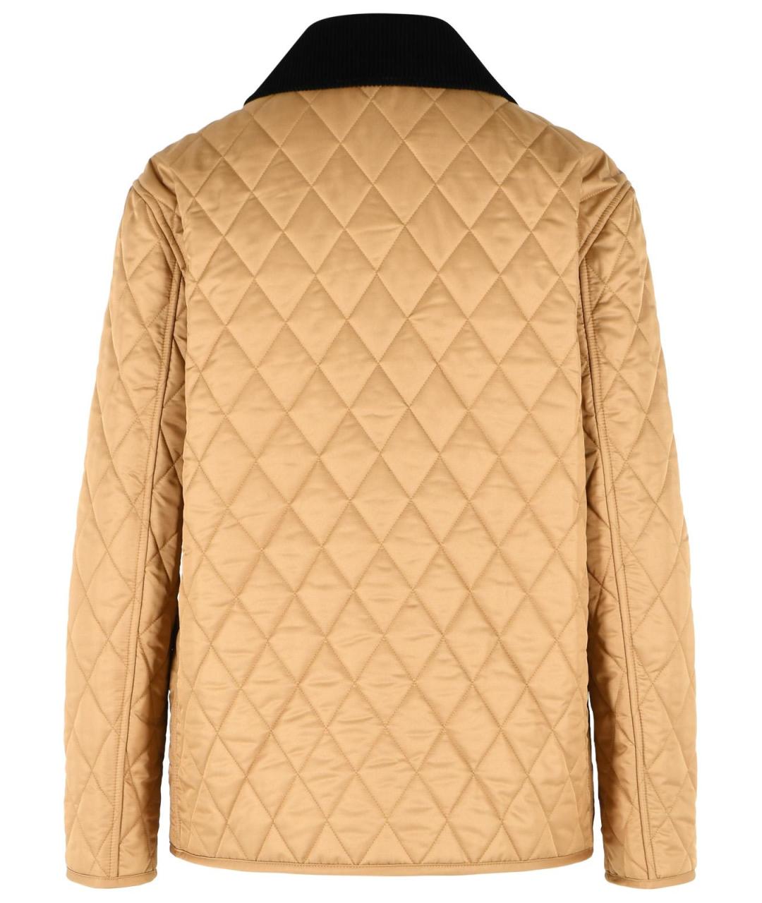 BURBERRY Коричневая полиэстеровая куртка, фото 3