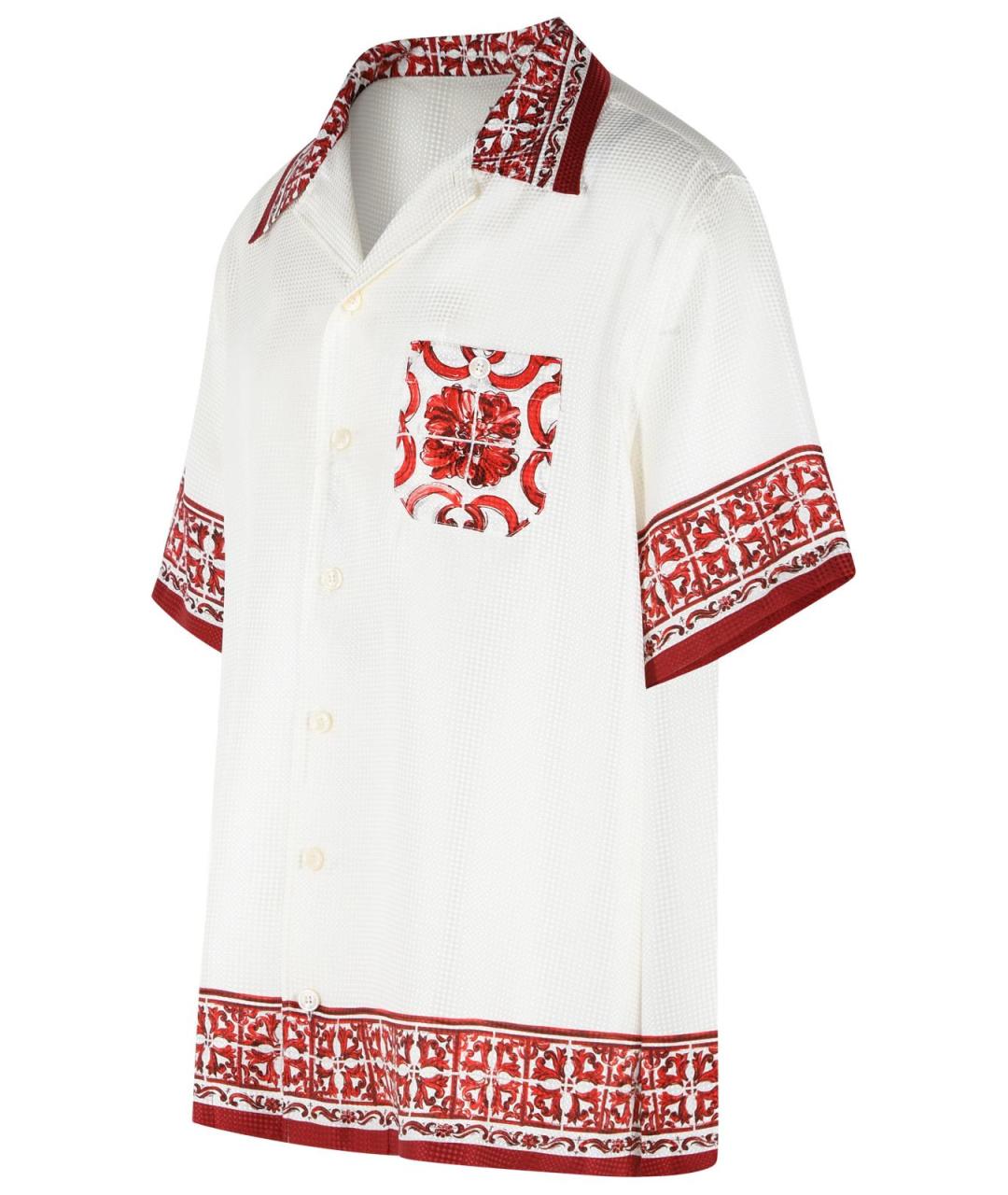 DOLCE&GABBANA Белая хлопковая кэжуал рубашка, фото 2