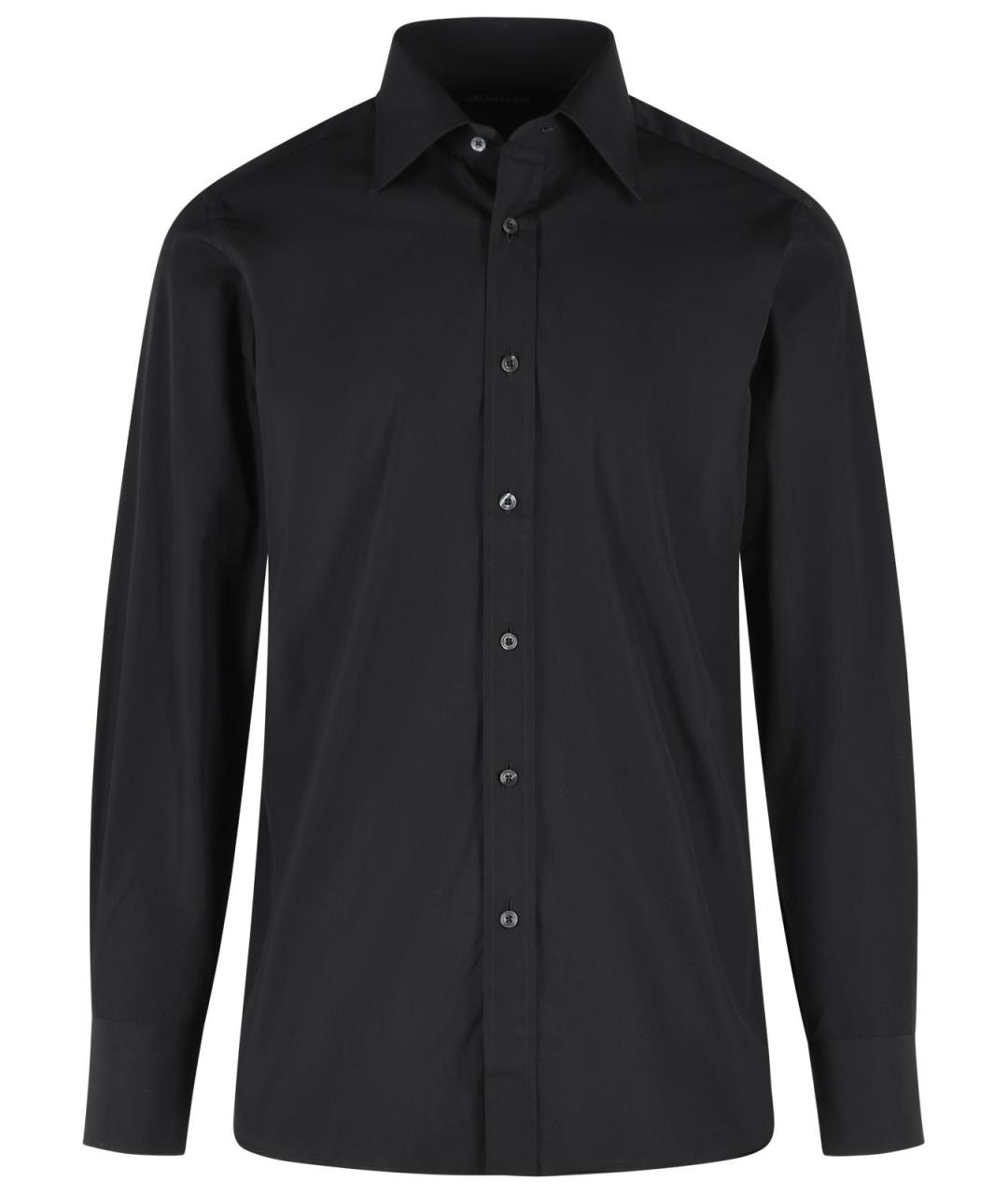 TOM FORD Черная хлопковая кэжуал рубашка, фото 1