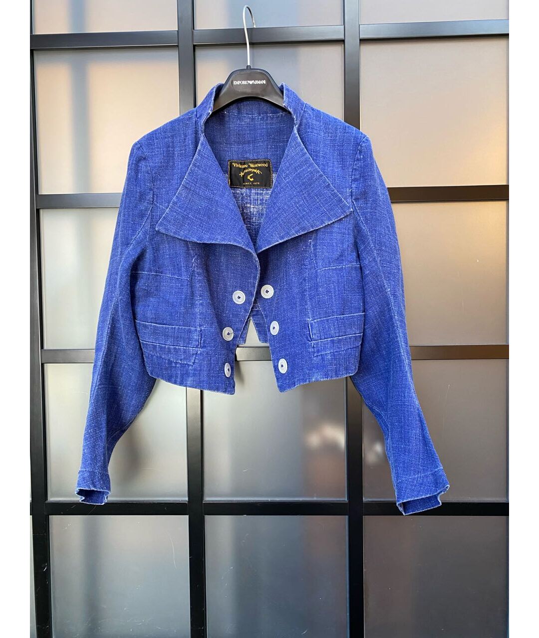VIVIENNE WESTWOOD Синий хлопковый костюм с брюками, фото 8