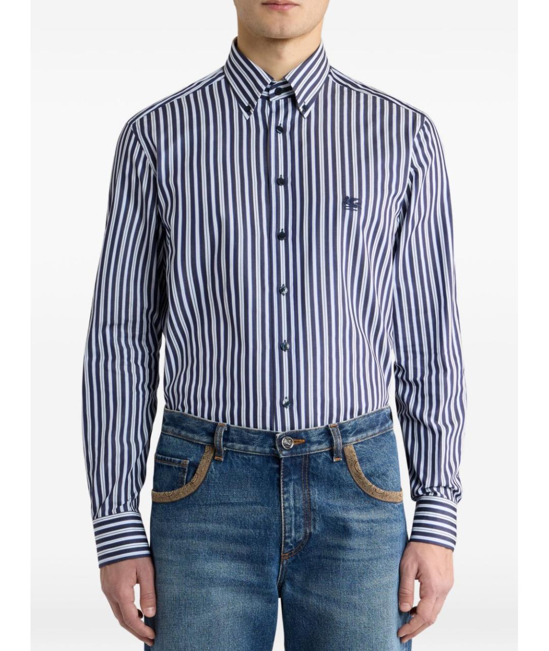 ETRO Мульти хлопковая классическая рубашка, фото 2