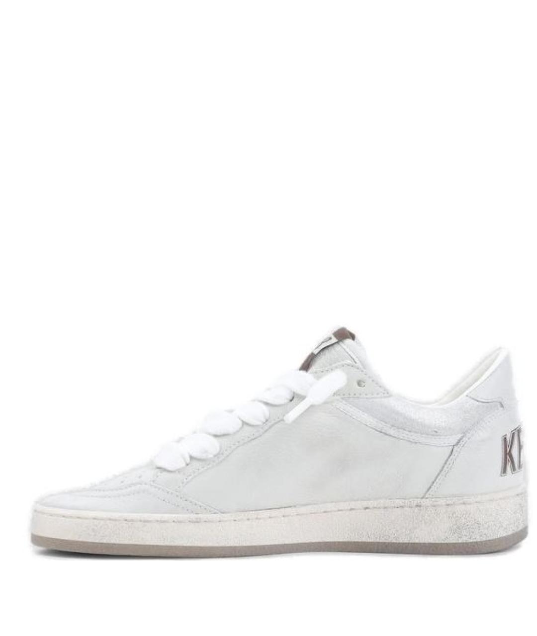 GOLDEN GOOSE Серые кожаные кеды, фото 2