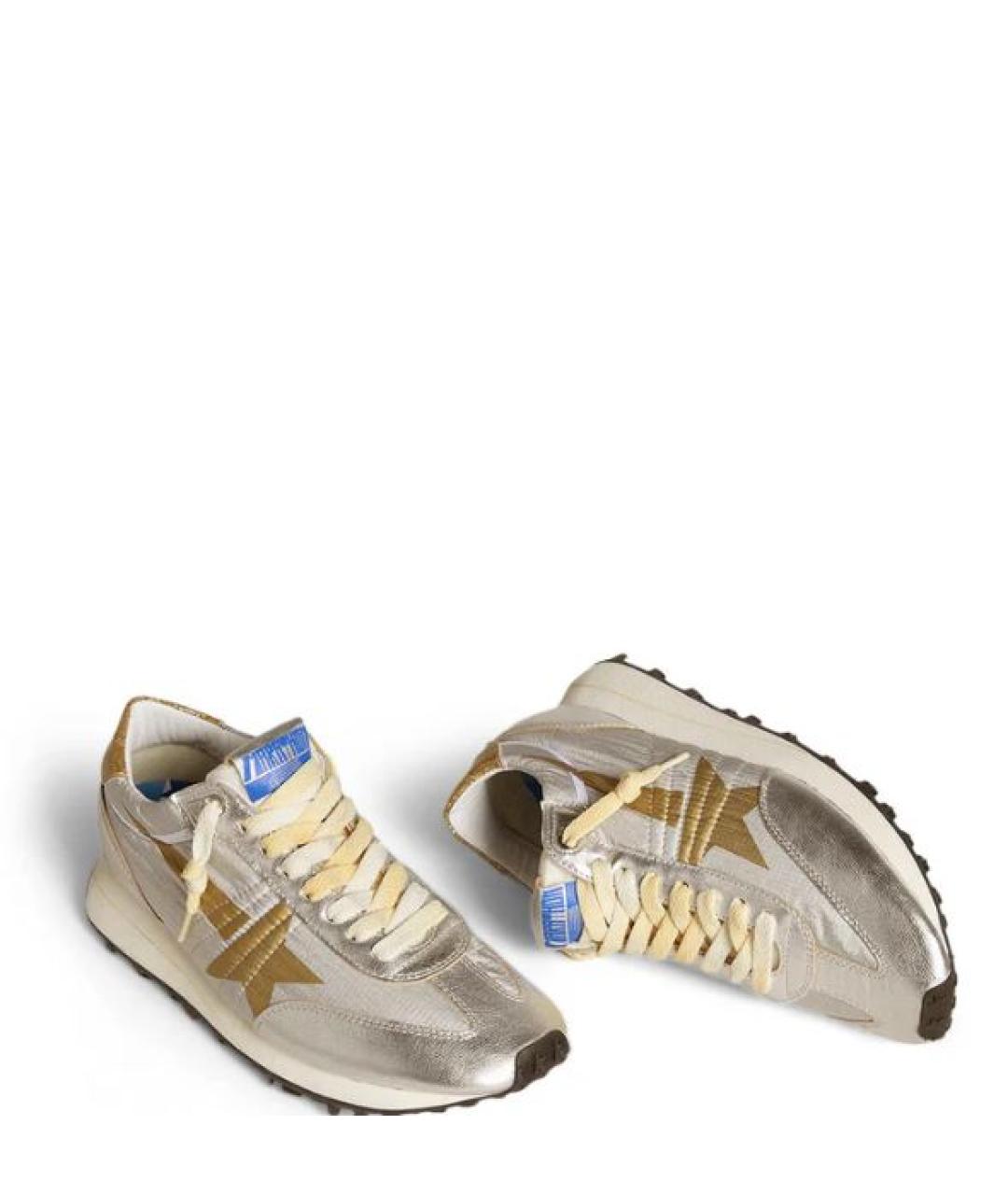 GOLDEN GOOSE Серебряные кеды, фото 2