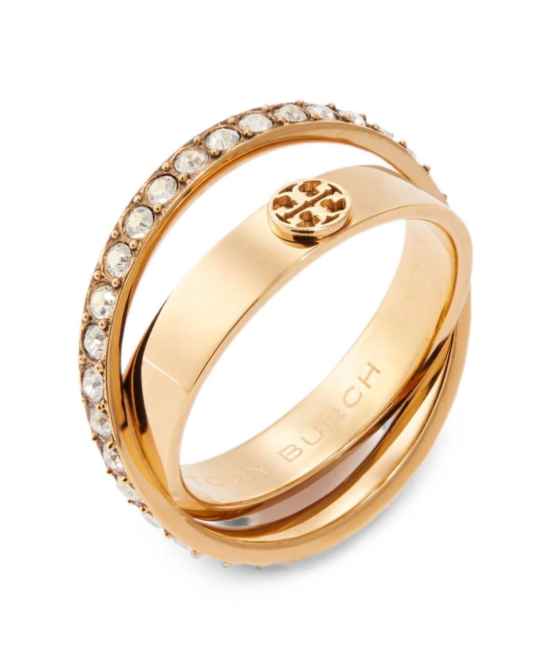 TORY BURCH Золотое латунное кольцо, фото 2