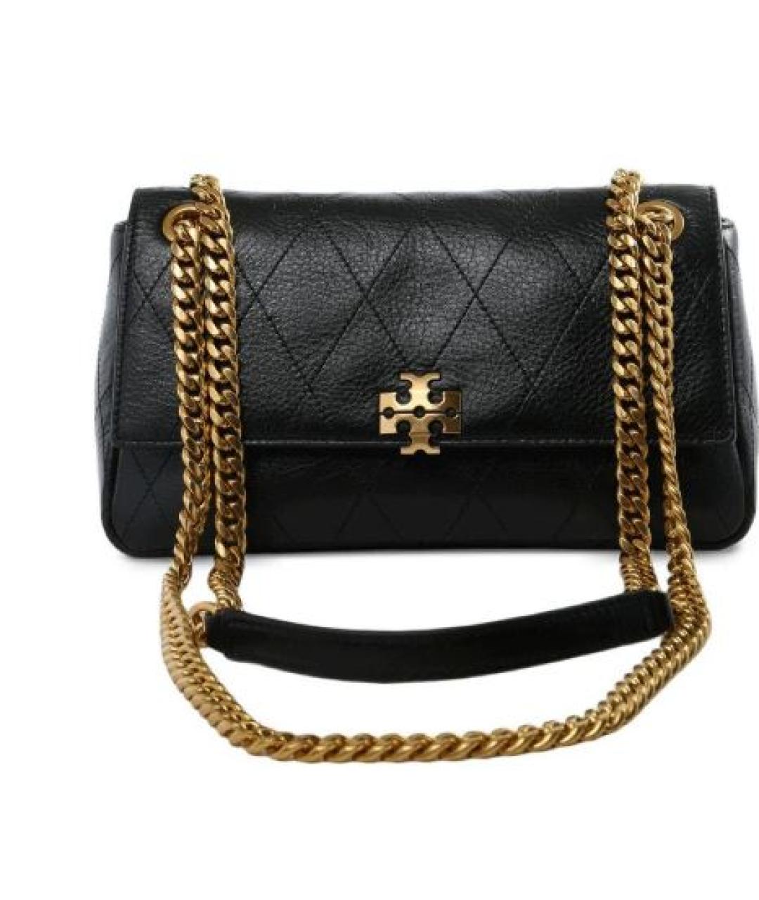 TORY BURCH Черная кожаная сумка через плечо, фото 1