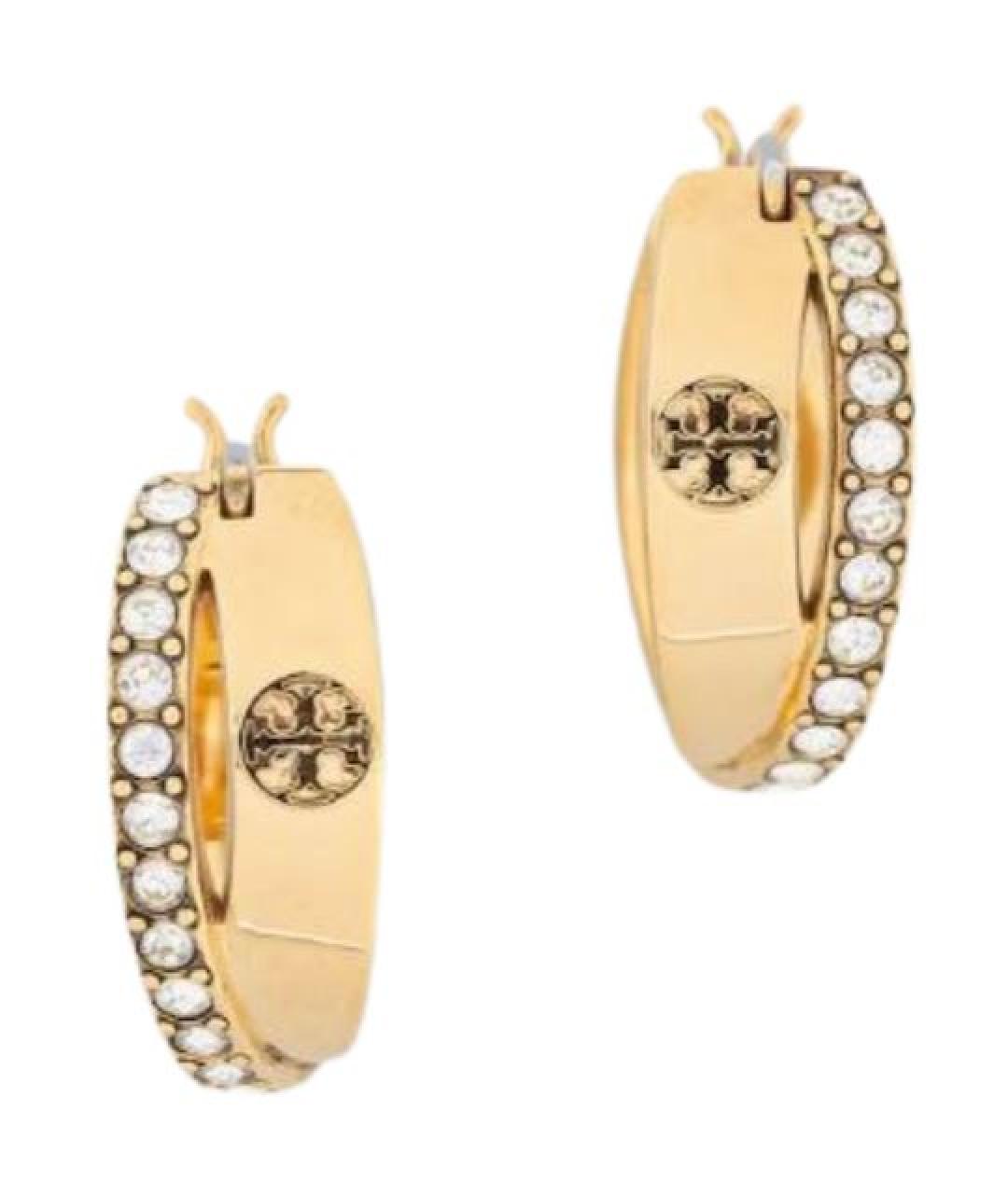 TORY BURCH Золотые латунные серьги, фото 3