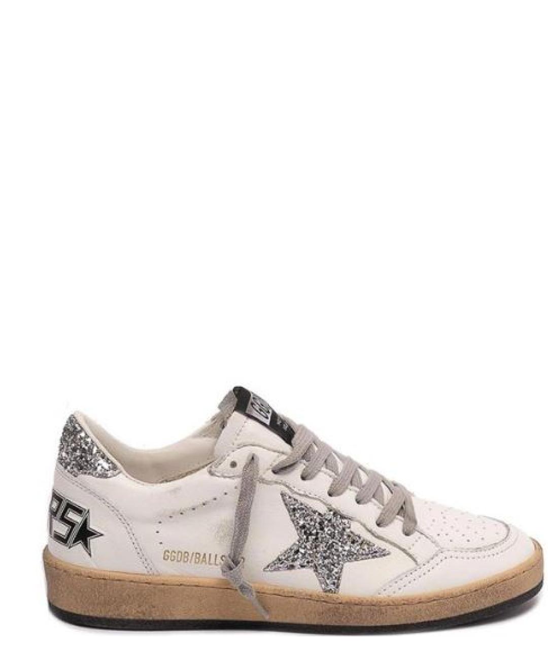 GOLDEN GOOSE Белые кожаные кеды, фото 1