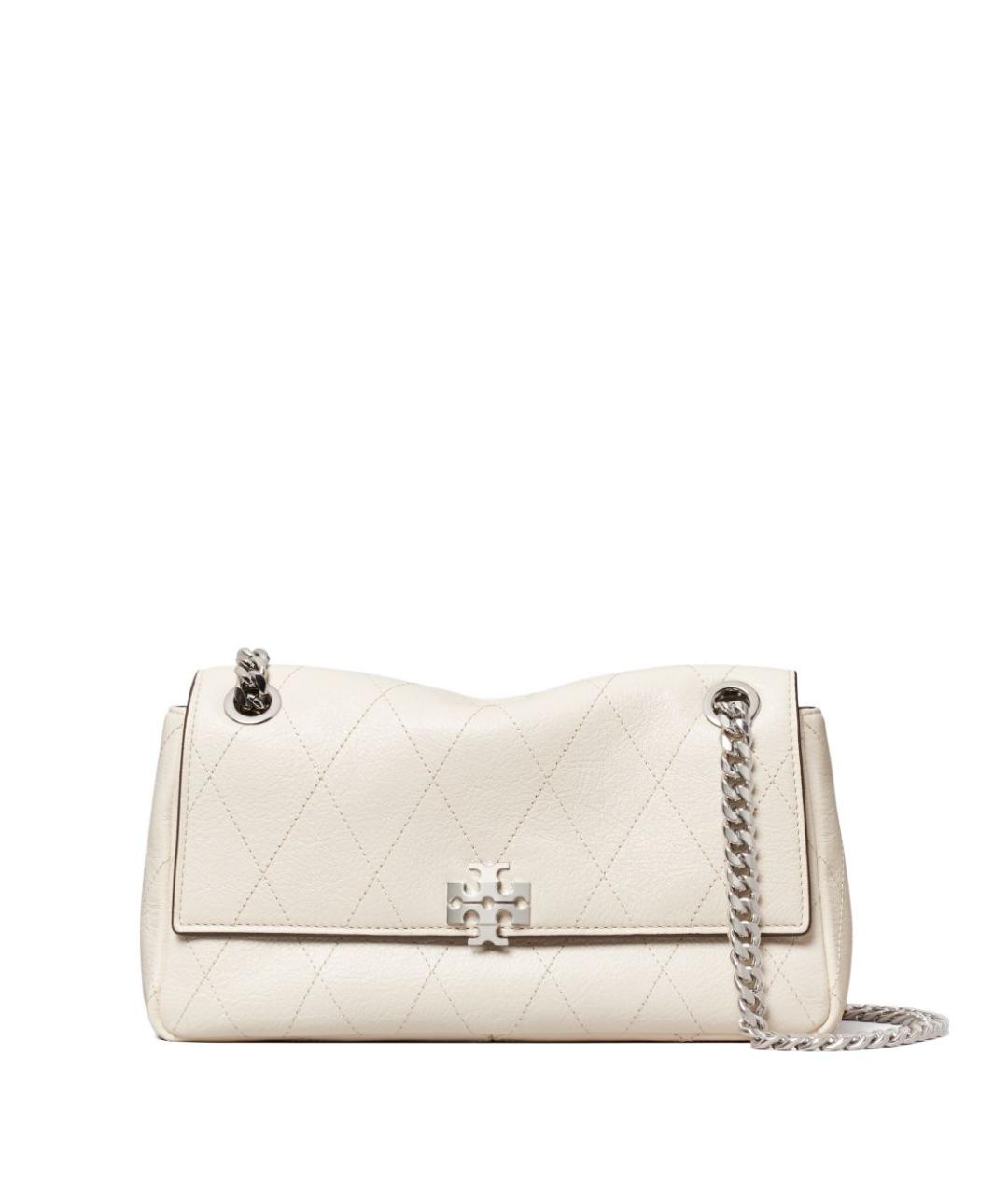 TORY BURCH Бежевая кожаная сумка через плечо, фото 1
