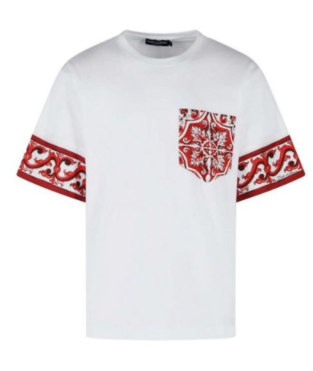 DOLCE&GABBANA Белая хлопковая футболка, фото 1
