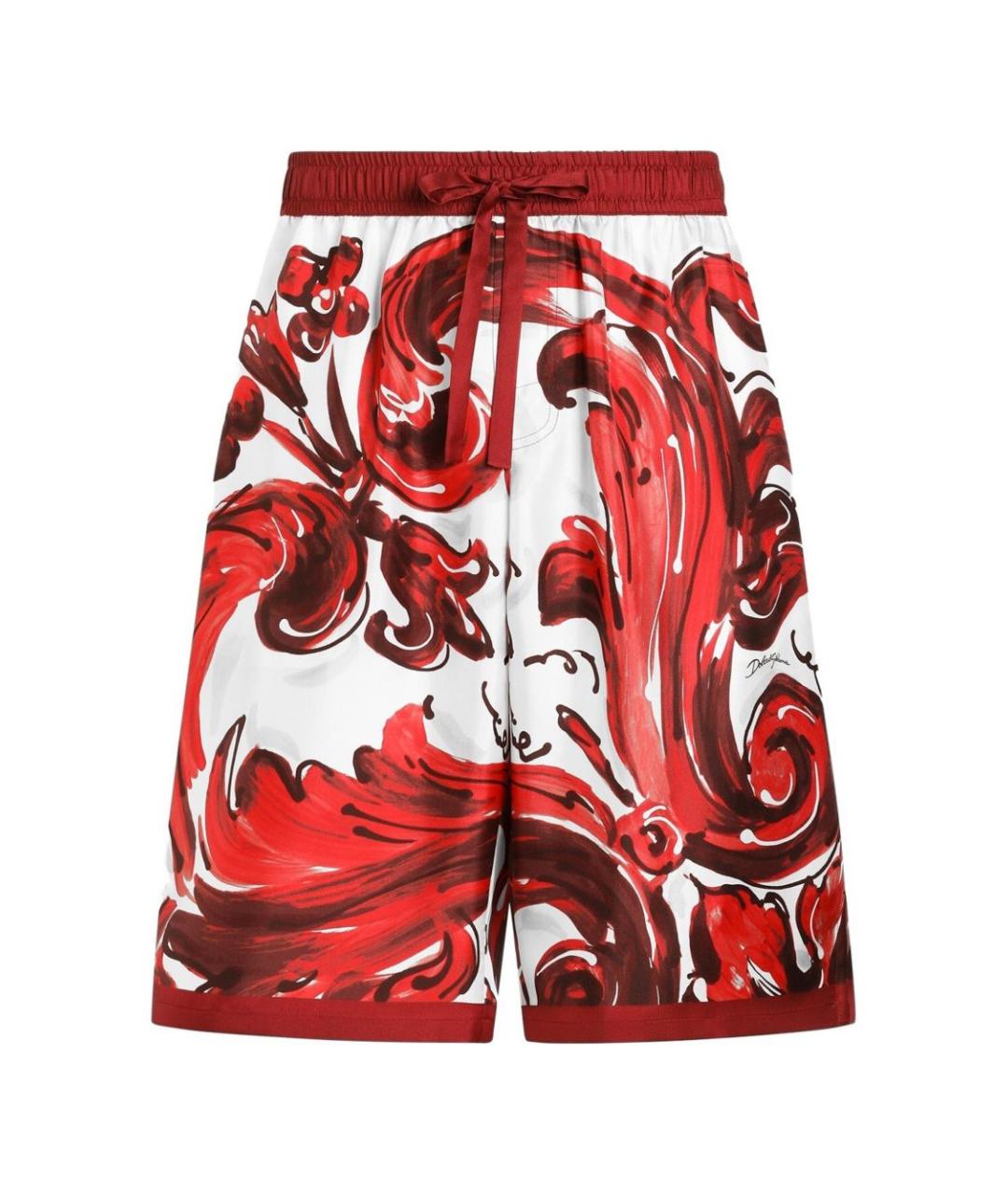 DOLCE&GABBANA Мульти шелковые шорты, фото 1